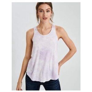 Purple & White Tie-Dye Tank
